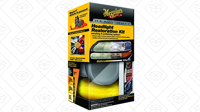 Meguiar’s Heavy Duty Headlight Restoration Kit, $17 after $2 coupon